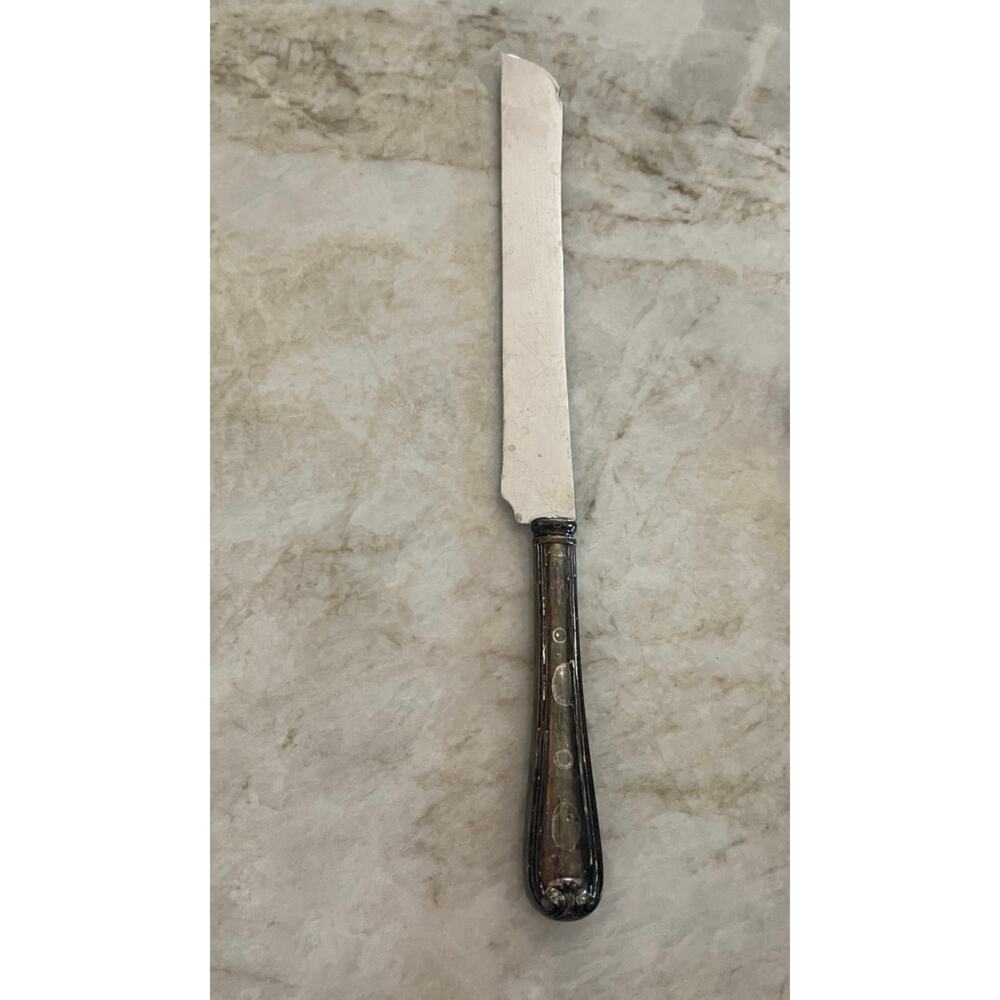 Vintage Gorham Heritage stainless steel & silver cake knife